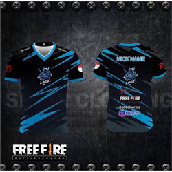 Detail Mentahan Baju Esport Polos Free Fire Nomer 28