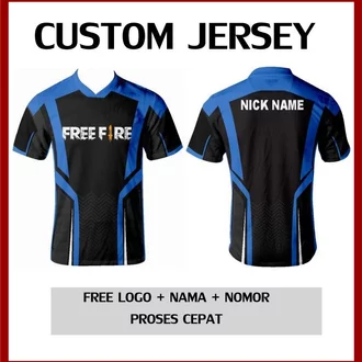 Detail Mentahan Baju Esport Polos Free Fire Nomer 10