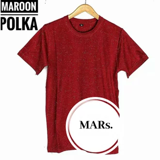 Detail Mentahan Baju Polos Merah Maroon Nomer 49