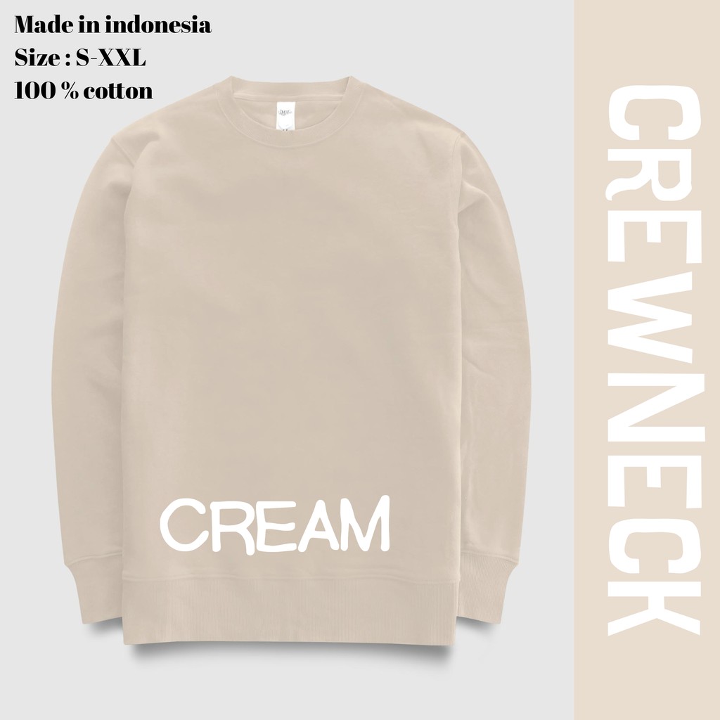 Detail Mentahan Crewneck Polos Nomer 28