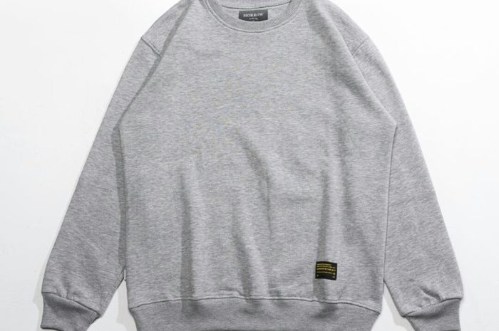 Detail Mentahan Crewneck Polos Nomer 30