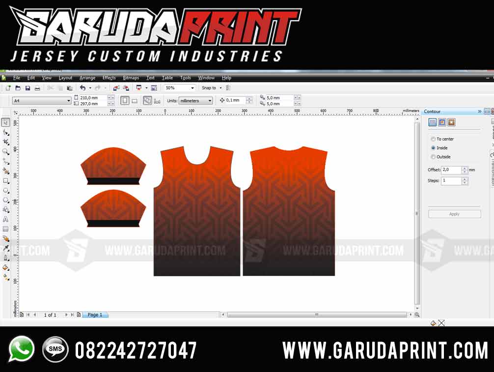 Detail Mentahan Desain Jersey Nomer 31