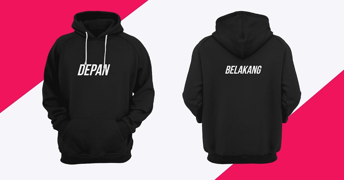 Download Mentahan Hoodie Polos Depan Belakang Nomer 43