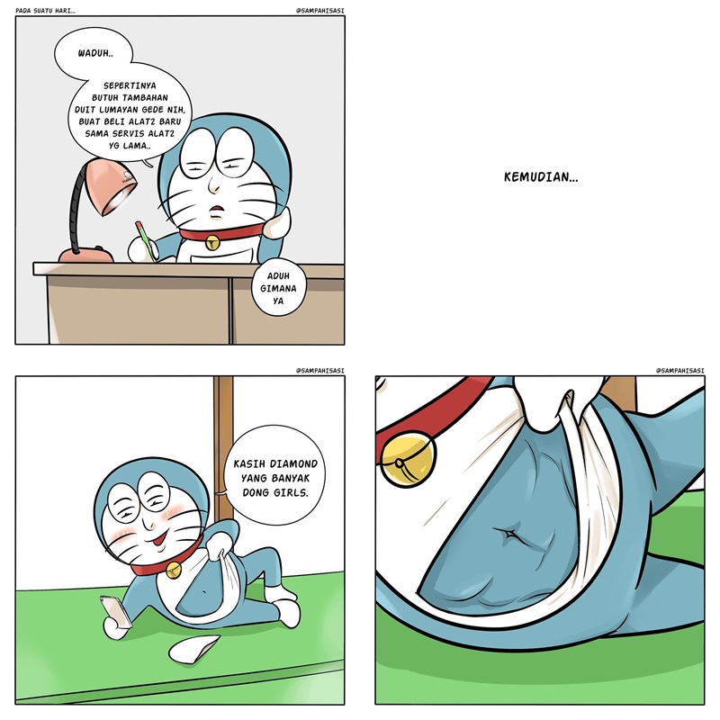 Detail Komik Lucu Doraemon Berwarna Nomer 3