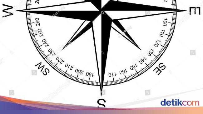 Detail Kompas Arah Barat Nomer 12