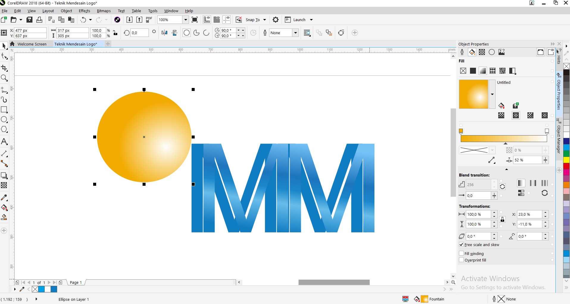 Detail Komposisi Warna Emas Di Coreldraw Nomer 30