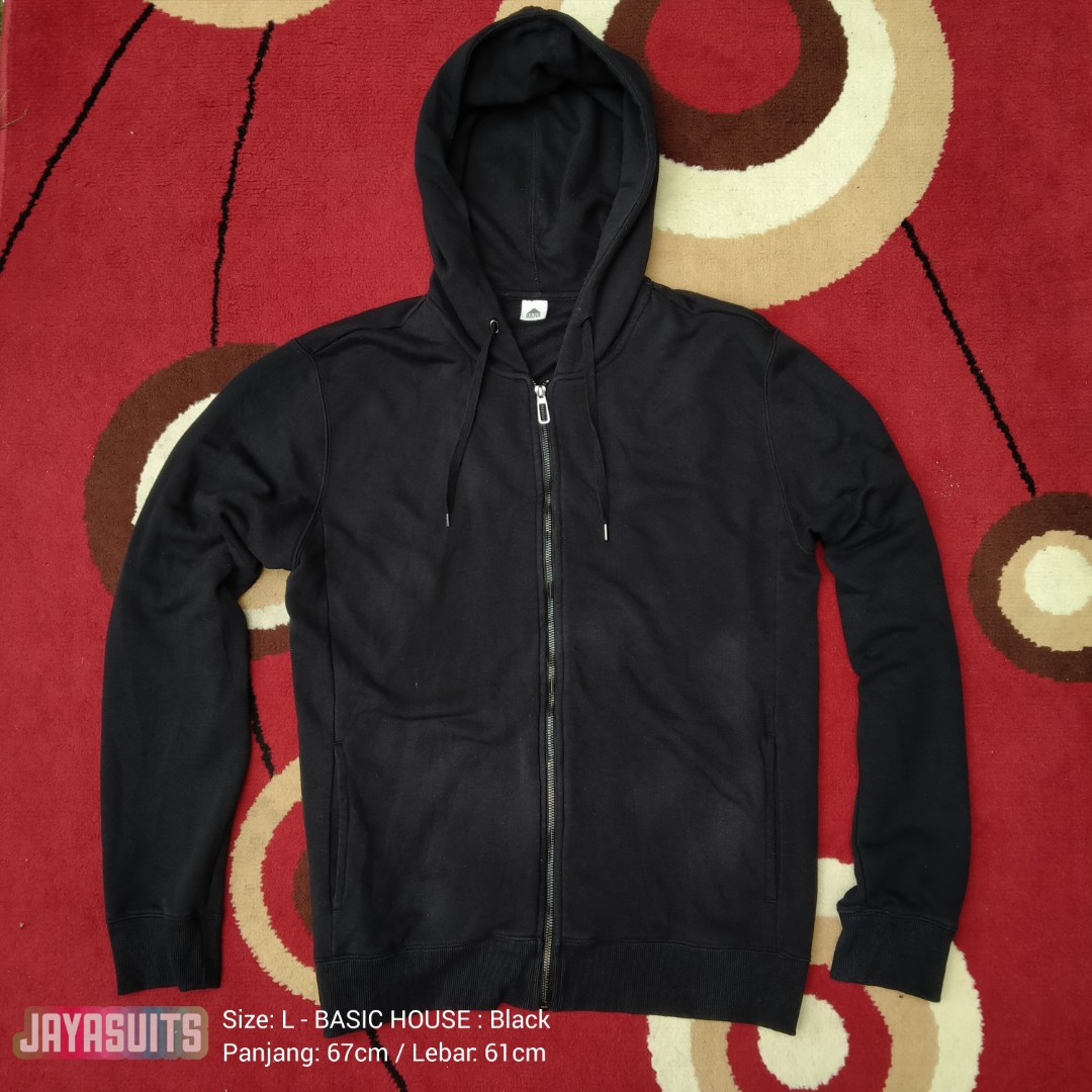 Detail Mentahan Jaket Hitam Polos Nomer 57