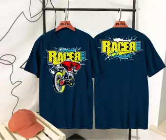 Detail Mentahan Kaos Polos Biru Depan Belakang Nomer 25