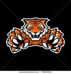 Detail Mentahan Logo Esport Harimau Nomer 3