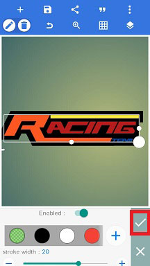 Detail Mentahan Logo Racing Kosong Nomer 35