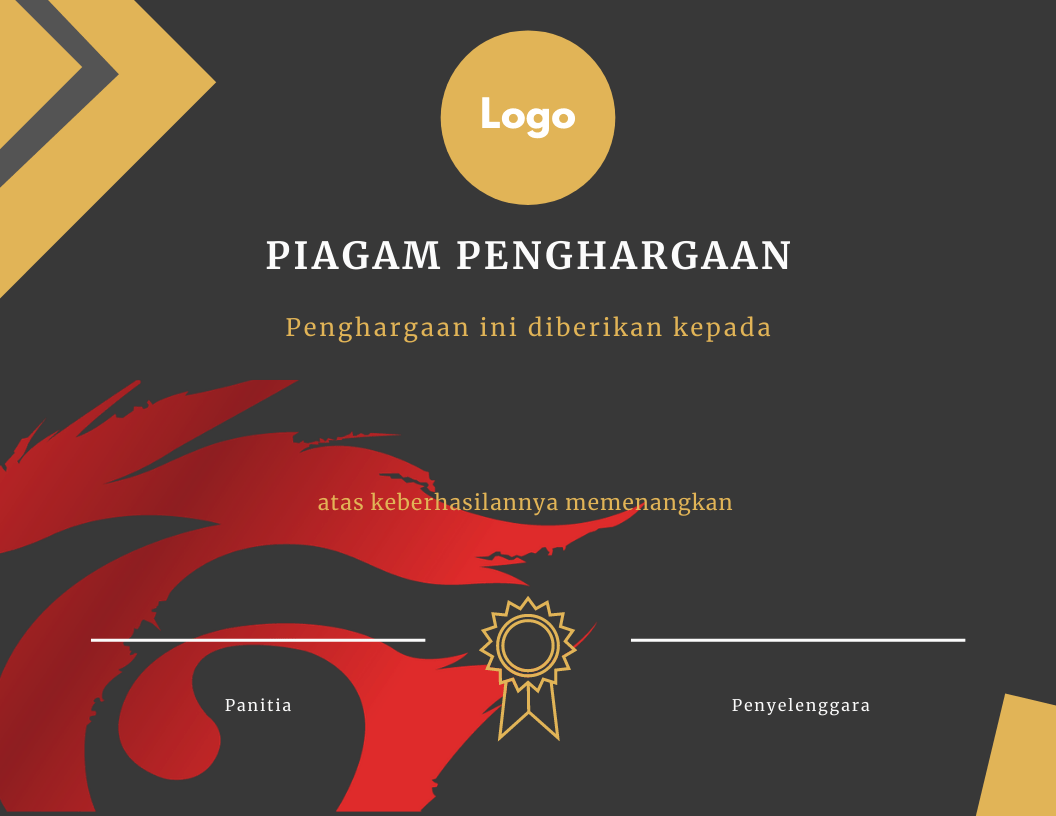 Detail Mentahan Piagam Penghargaan Nomer 19