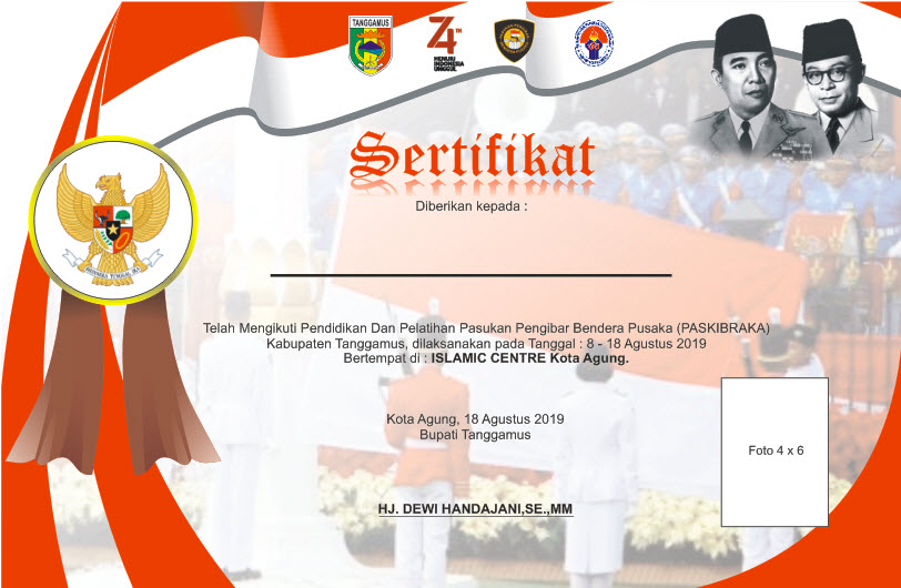 Detail Mentahan Piagam Penghargaan Nomer 47