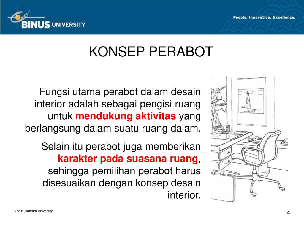 Detail Konsep Gambar Pemilihan Perabot Dalam Perancangan Interior Nomer 9