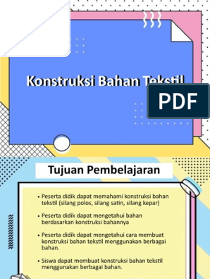 Detail Konstruksi Bahan Tekstil Nomer 13