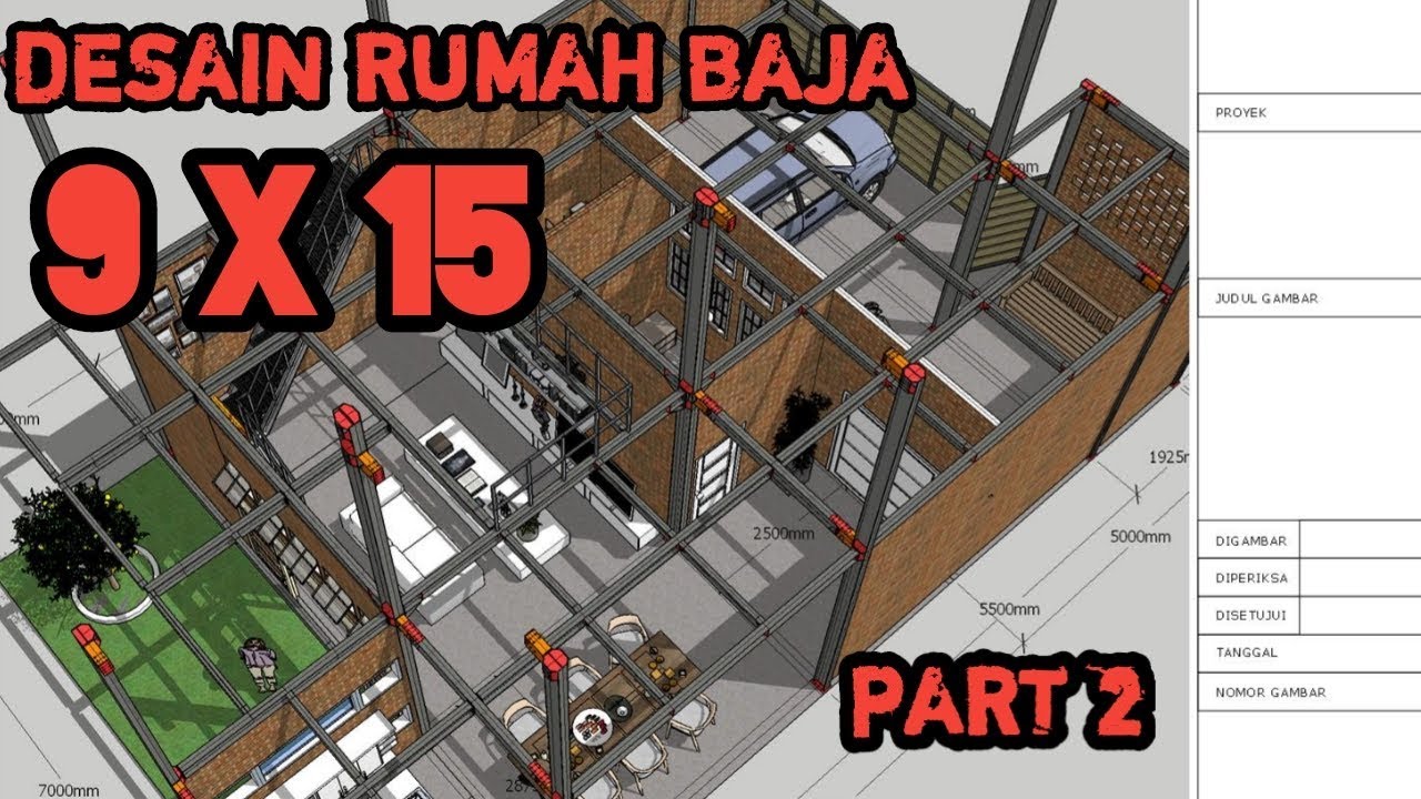 Detail Konstruksi Baja Wf Rumah 2 Lantai Nomer 21