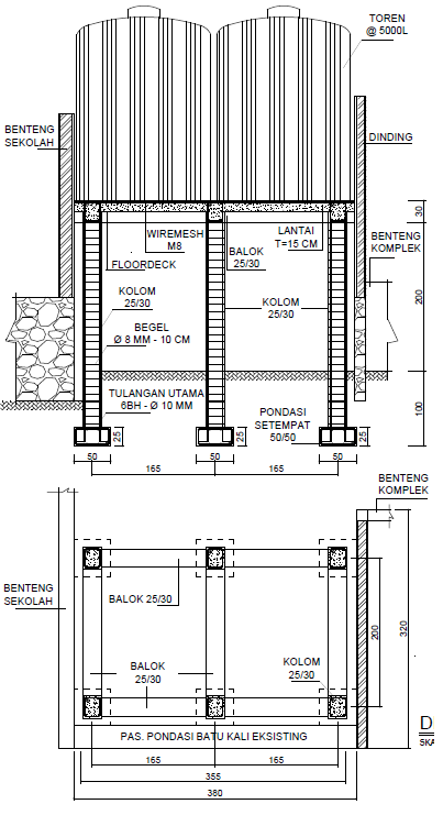 Detail Konstruksi Beton Menara Tandon Air Nomer 2