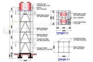 Detail Konstruksi Beton Menara Tandon Air Nomer 6