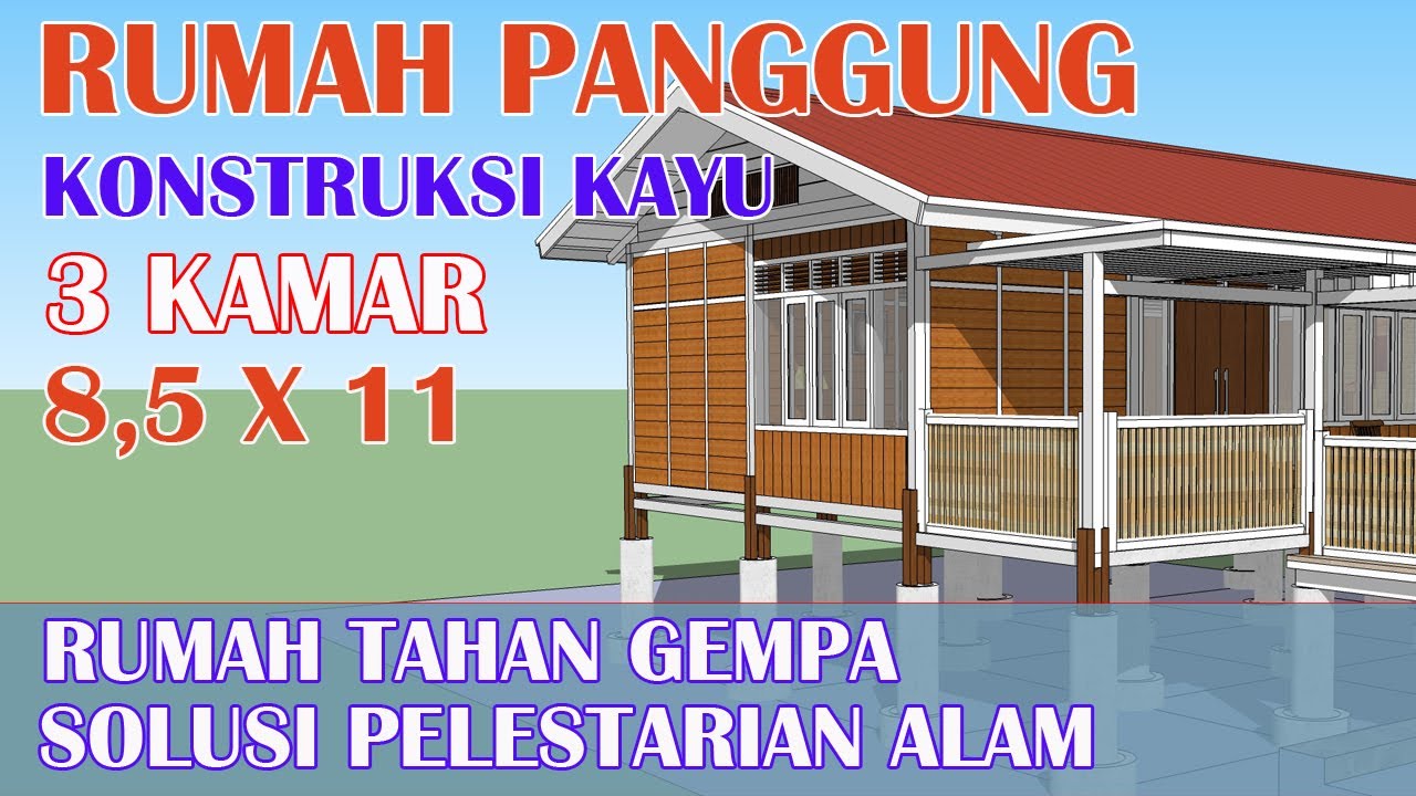 Detail Konstruksi Rumah Panggung Kayu Nomer 19