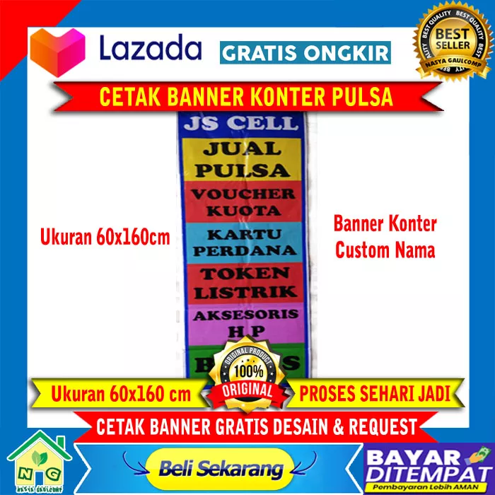 Detail Konter Keren Nomer 19