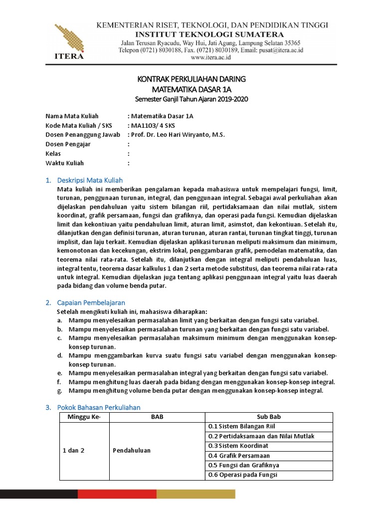 Detail Kontrak Perkuliahan Gambar Nomer 18