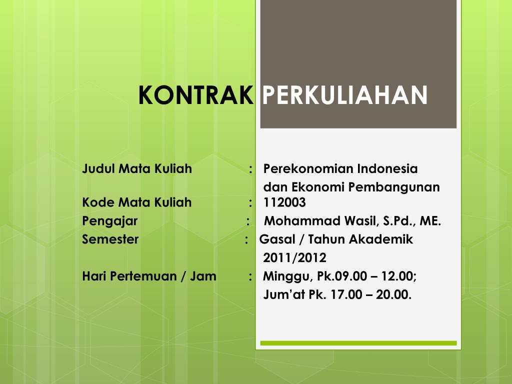 Detail Kontrak Perkuliahan Gambar Kuliah Nomer 16