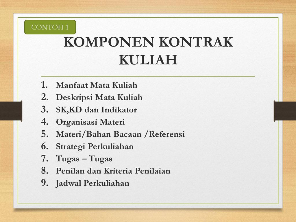 Detail Kontrak Perkuliahan Gambar Tugas Nomer 9