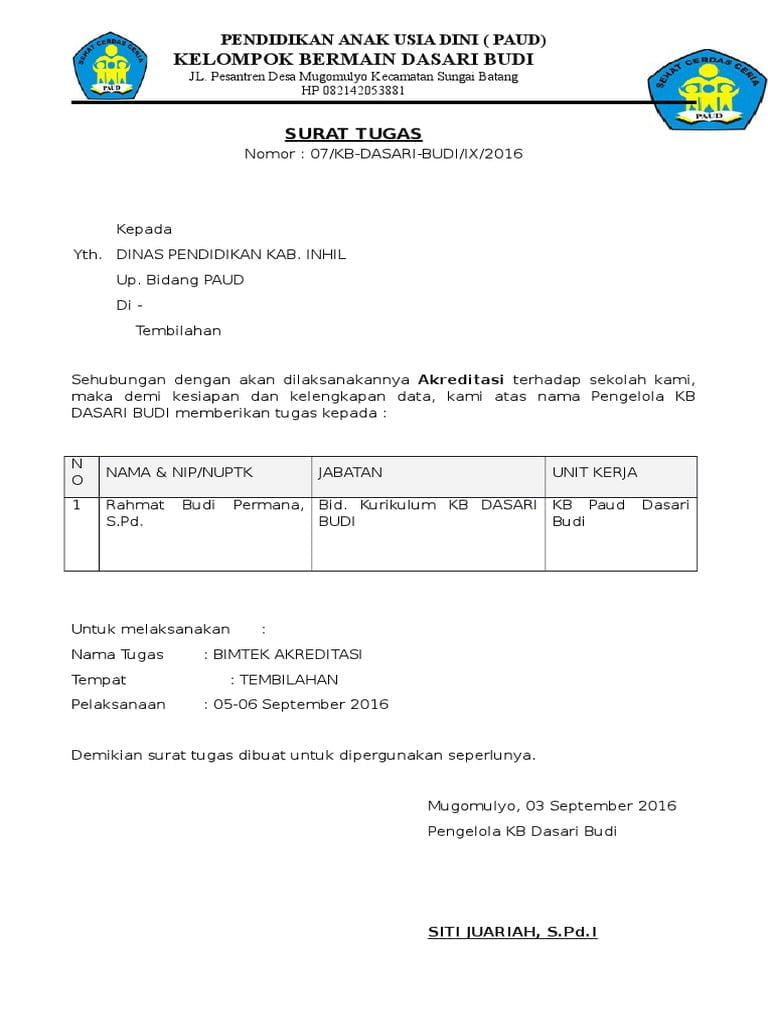 Detail Kop Paud Nomer 2