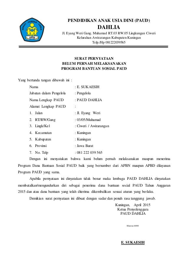 Detail Kop Paud Nomer 7