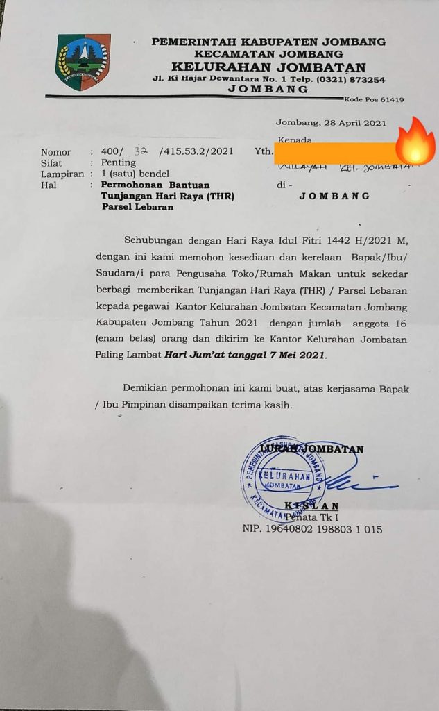 Kop Surat Kelurahan - KibrisPDR