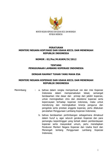 Detail Kop Surat Koperasi Indonesia Nomer 11