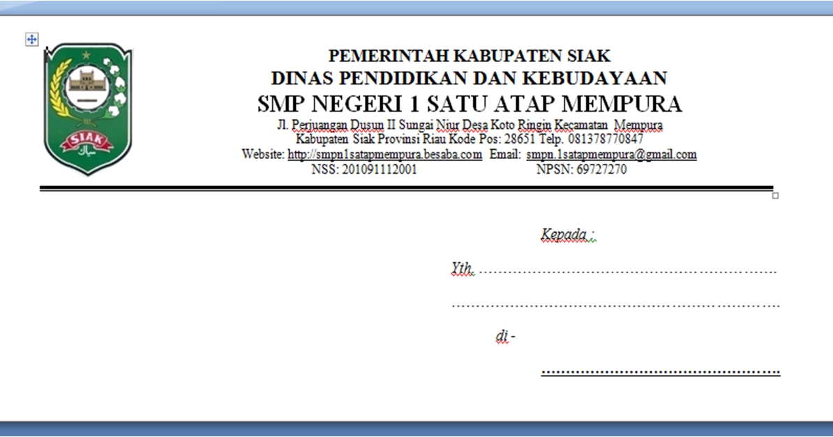 Detail Kop Surat Sekolah Smp Nomer 24