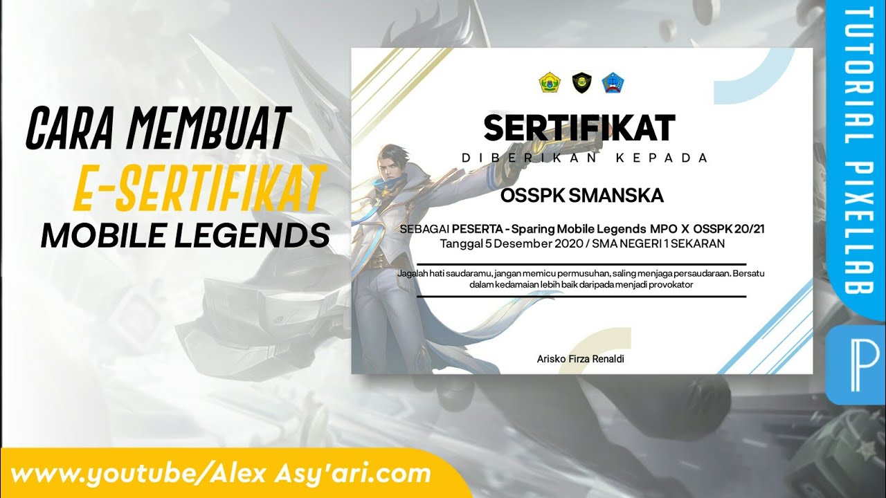 Mentahan Sertifikat Turnamen Free Fire