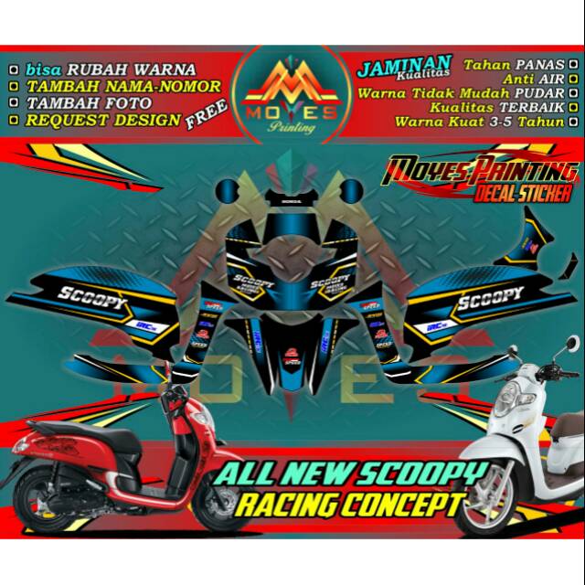 Detail Mentahan Stiker Motor Nomer 49