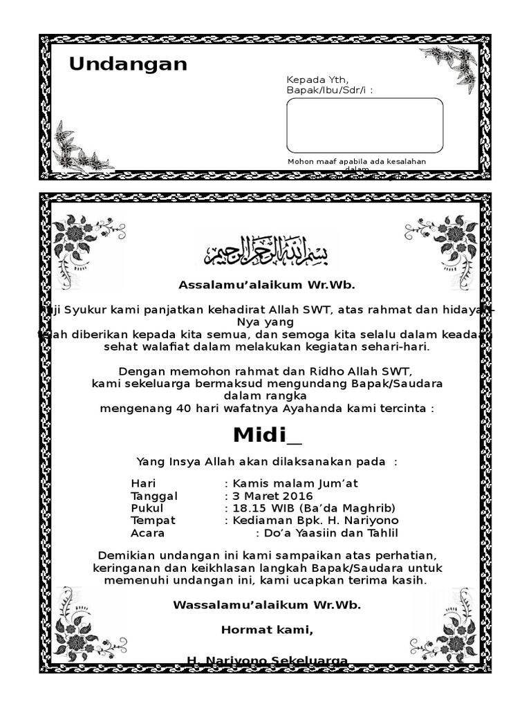 Detail Mentahan Undangan Tahlil Nomer 10