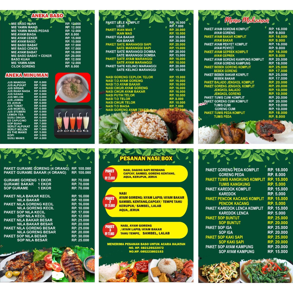 Detail Menu Makanan Dan Minuman Nomer 31