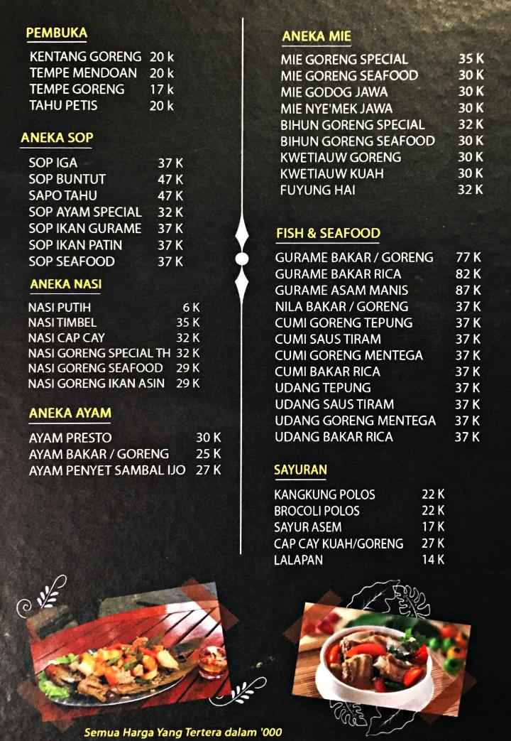 Detail Menu Menu Makanan Di Restoran Nomer 20