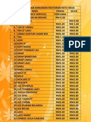 Detail Menu Minuman Restoran Nomer 29