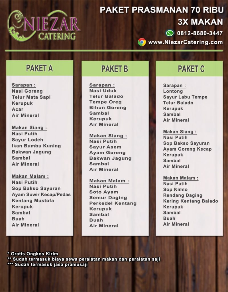 Detail Menu Prasmanan Makan Malam Nomer 54