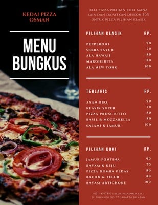 Detail Menu Restoran Dalam Bahasa Inggris Nomer 26