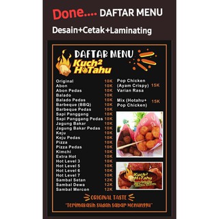 Detail Menu Restoran Dalam Bahasa Inggris Nomer 50