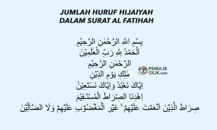 Detail Menulis Surat Al Fatihah Nomer 23