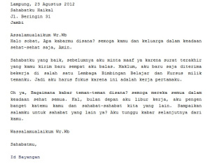 Detail Menulis Surat Pribadi Nomer 37