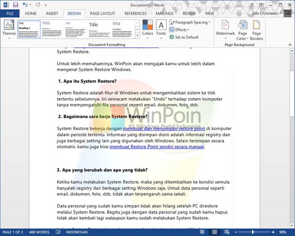 Detail Menyeting Gambar Di Ms Word Seperti Watermark Nomer 17