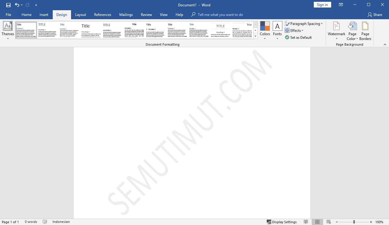 Detail Menyeting Gambar Di Ms Word Seperti Watermark Nomer 50