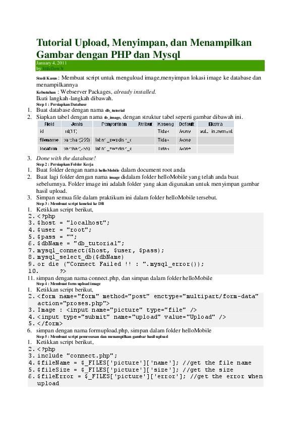 Detail Menyimpan Dan Menampilkan Gambar Dengan Php Nomer 13