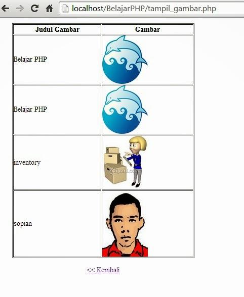 Detail Menyimpan Dan Menampilkan Gambar Dengan Php Nomer 5