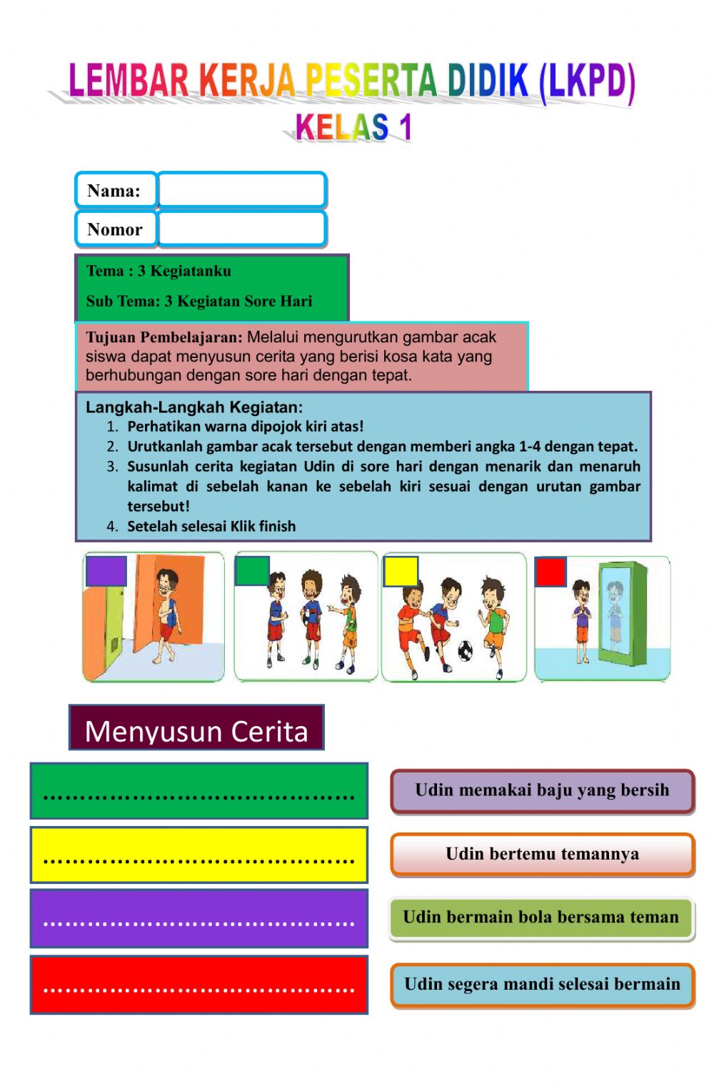 Detail Menyusun Gambar Cerita Nomer 15