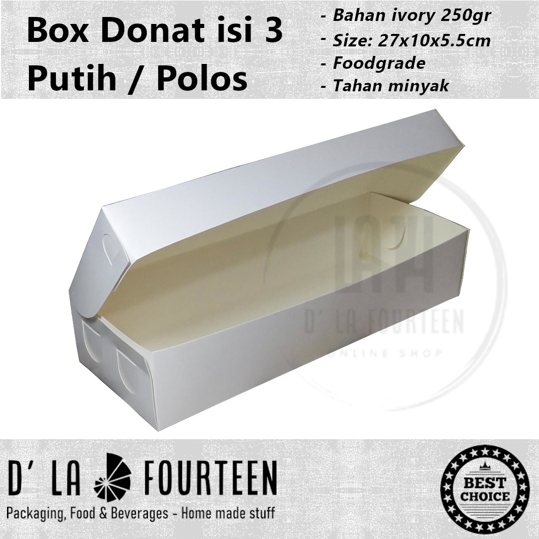 Detail Kotak Donat Polos Nomer 11