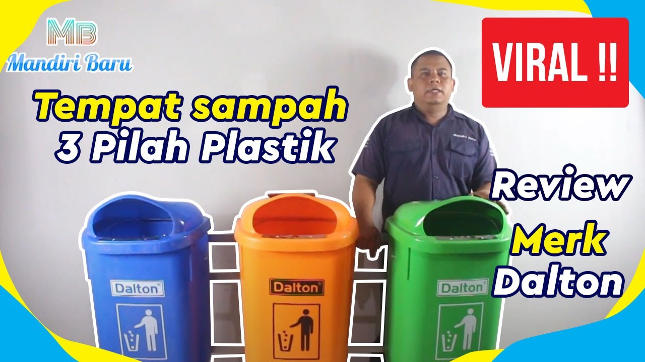 Detail Kotak Sampah 3 Warna Nomer 22