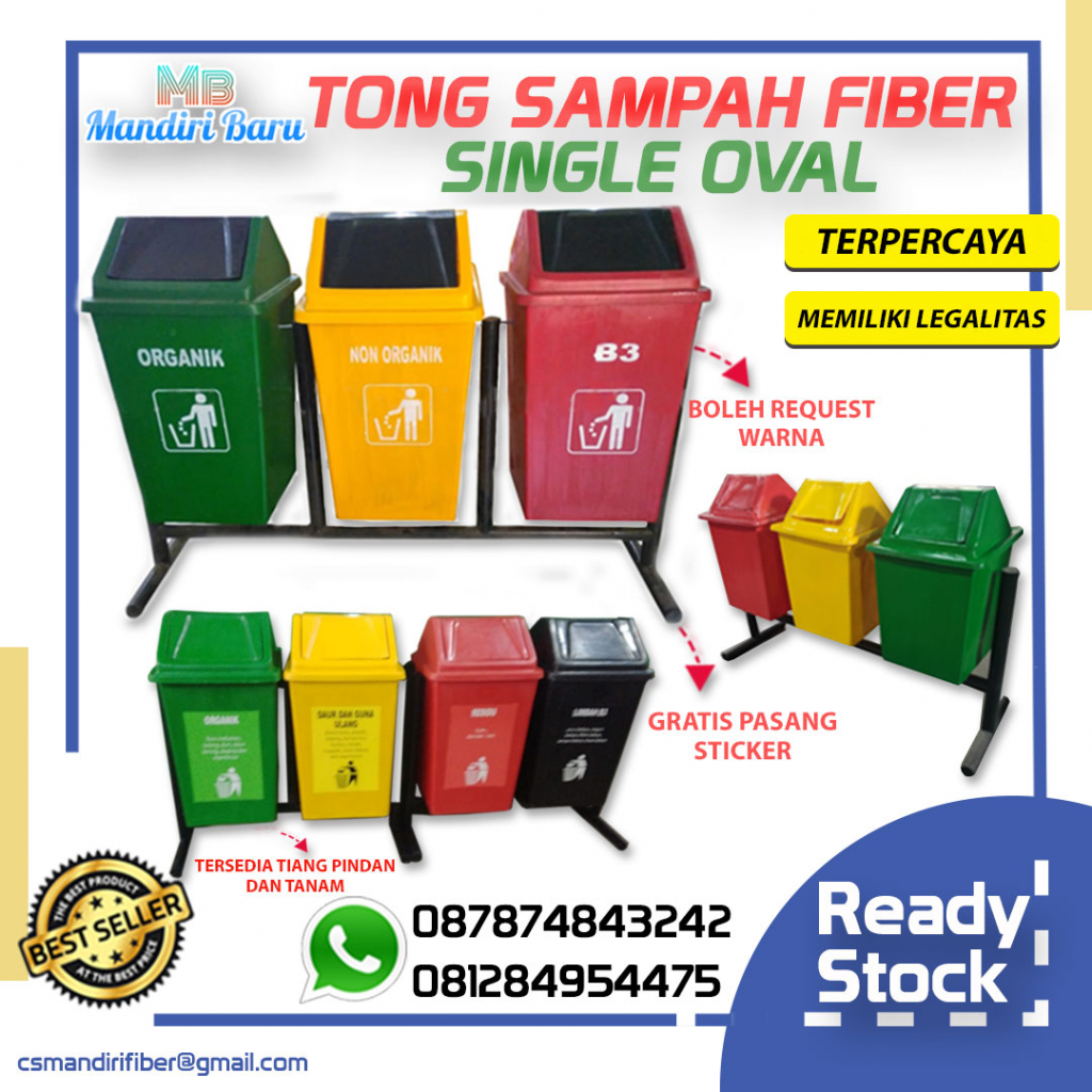 Detail Kotak Sampah 3 Warna Nomer 8